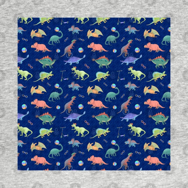 Dinosaur playground pattern by andreeadumez